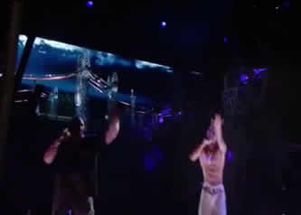 Tupac on Stage With Snoop