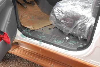 Photo of Oshimhole's Attacked Convoy