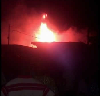 Photo: Alade Market Gutted By Fire