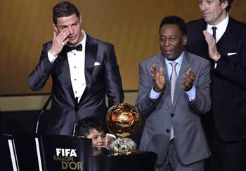 Cristiano Ronaldo Wins FIFA Ballon d'Or